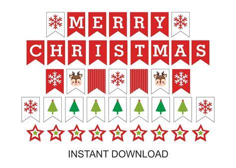 Merry Christmas Printable Banner Free