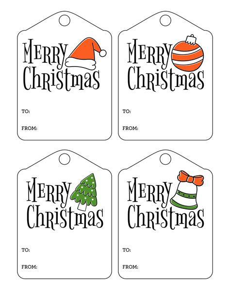 Merry Christmas Printable Tags