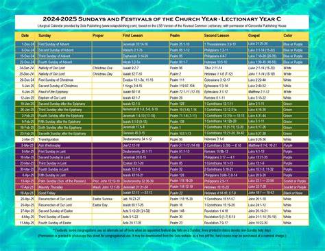 Methodist Liturgical Calendar 2025 Pdf