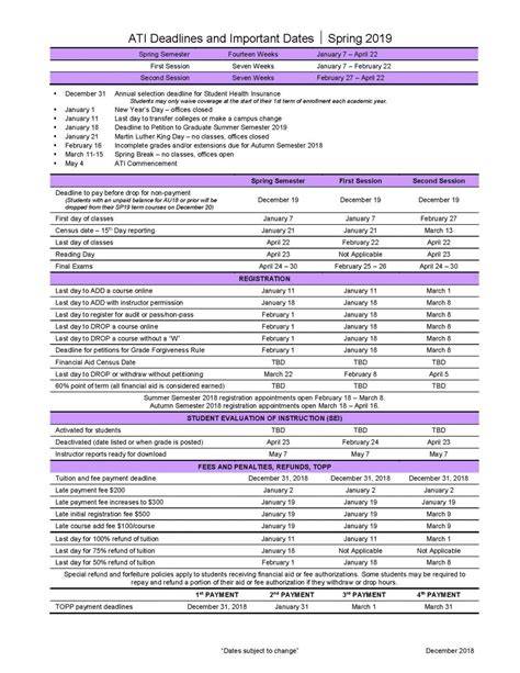 Metro State Academic Calendar