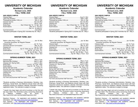 Michigan Technological University Calendar