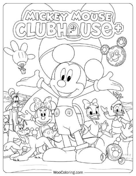 Mickey Clubhouse Coloring Pages