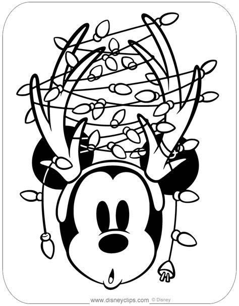 Mickey Mouse Christmas Coloring Pictures