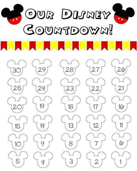 Mickey Mouse Countdown Calendar