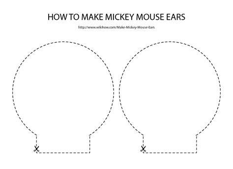 Mickey Mouse Ears Printable