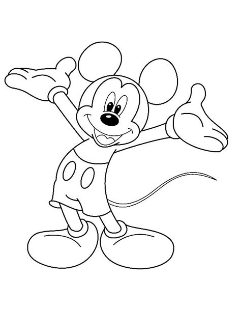 Mickey Mouse Pictures To Color