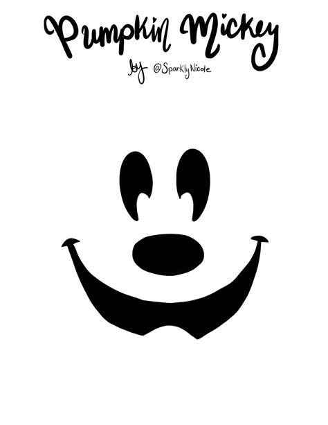 Mickey Mouse Pumpkin Template Printable