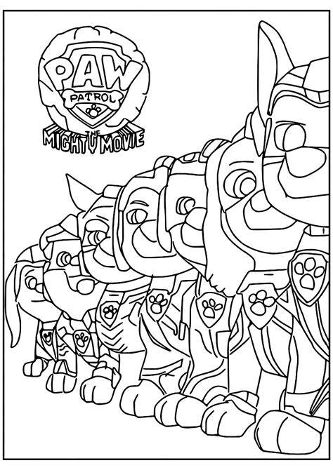 Mighty Pups Coloring Pages