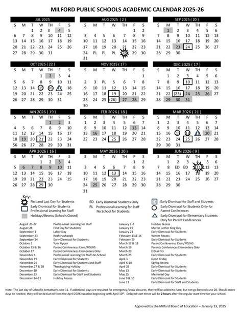 Milford Ct Public Schools Calendar