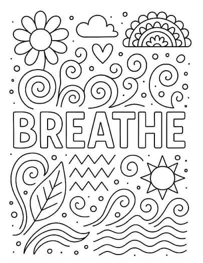 Mindfulness Coloring Pages For Kids