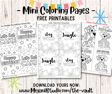 Mini Coloring Books Printable
