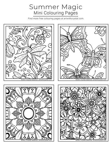 Mini Coloring Sheets