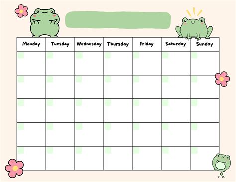 cute printable calendar