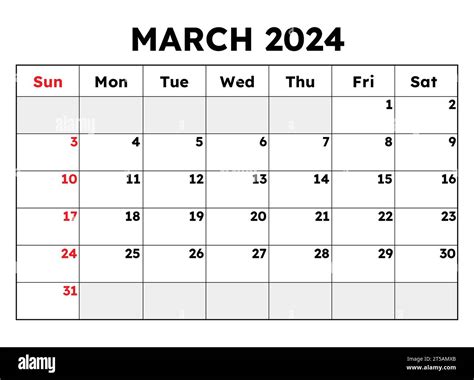 march 2024 calendar