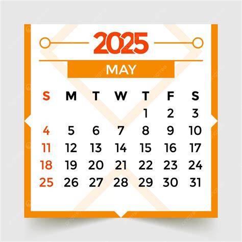 may 2025 calendar