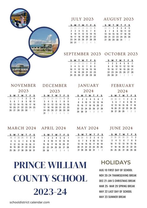 prince william county school calendar