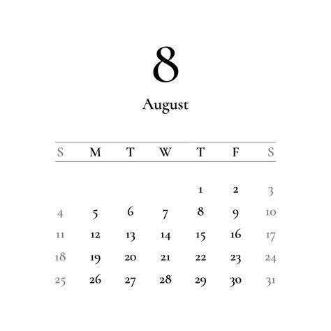 august 2024 calendar