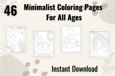 Minimalist Colouring Pages