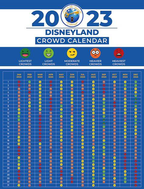 disneyland crowd calendar