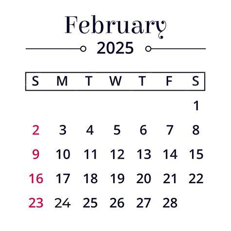 february 2025 calendar