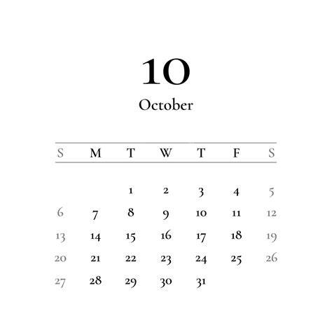 october 2024 calendar