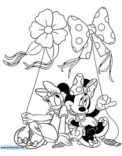 Minnie And Daisy Coloring Pages