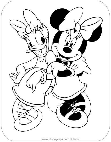Minnie Mouse And Daisy Coloring Pages