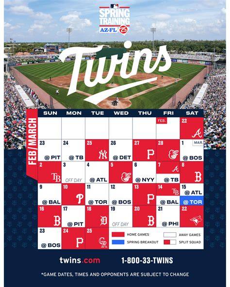 Mn Twins Schedule 2025 Printable