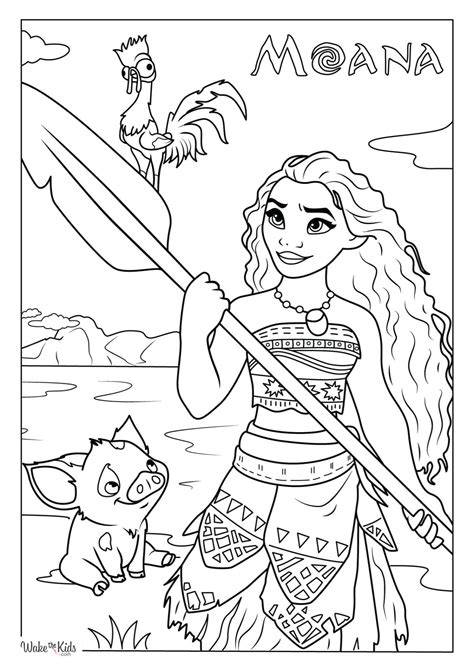 Moana Coloring Pages Free Printable