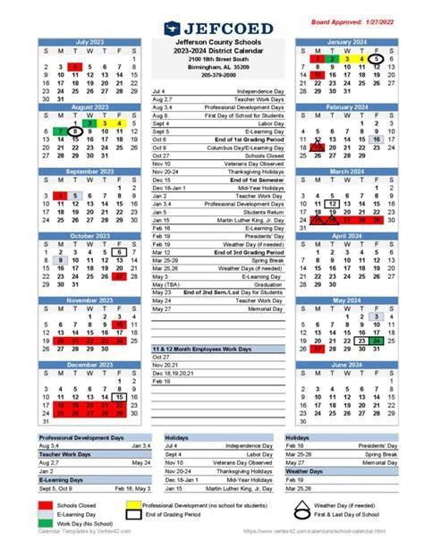 Mobile County Schools Calendar