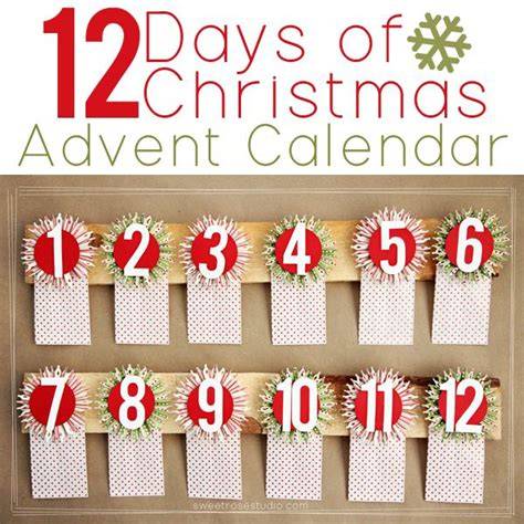 12 days of christmas advent calendar