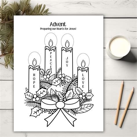 advent coloring calendar