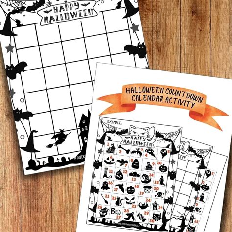 calendar of halloween