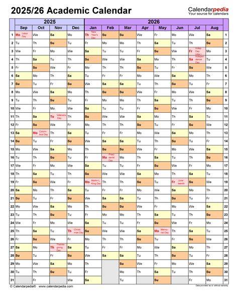 2025 and 2026 school calendar