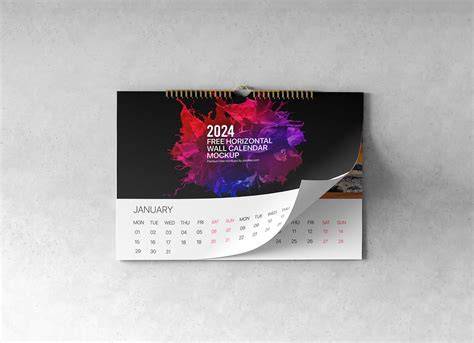 colorful wall calendar