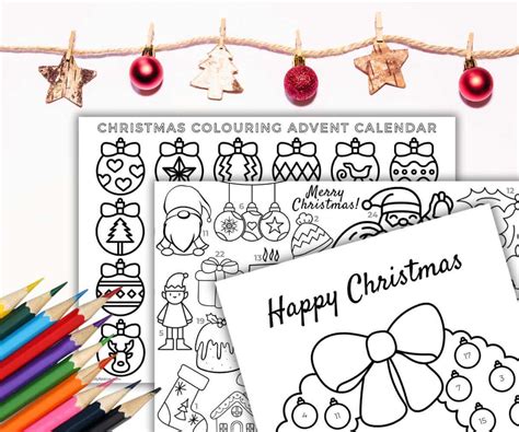 coloring advent calendar
