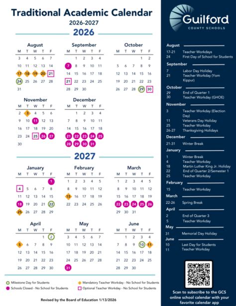 guilford county schools calendar
