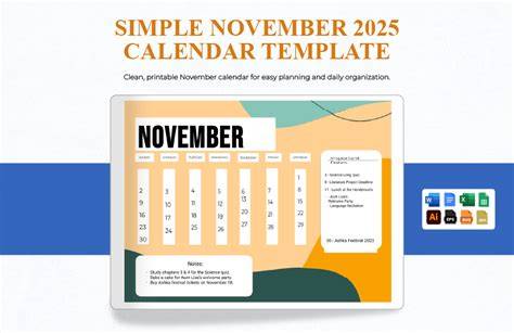 november 2025 calendar
