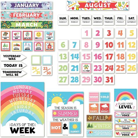 classroom calendar set