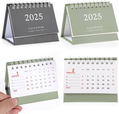 small desk calendar 2025