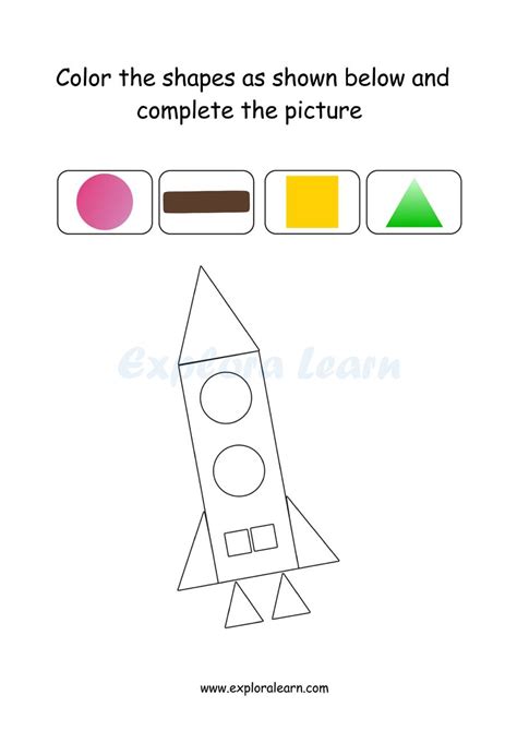 color shapes worksheet