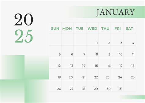 january 2025 calendar