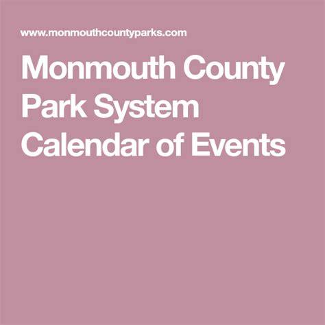 Monmouth County Calendar Of Events