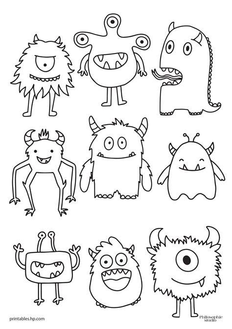 Monster Coloring Printables