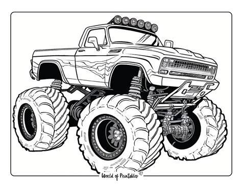 Monster Truck Coloring Pages Printable