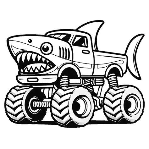 Monster Truck Printable Color Page