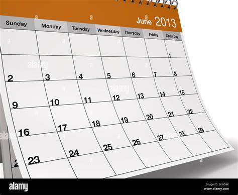 Month Calendar July 2013