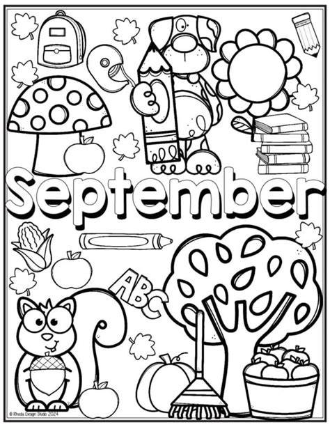 Month Colouring Pages