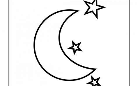 Moon And Stars Colouring Pages