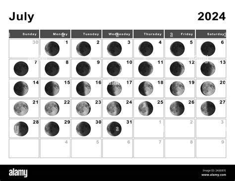 Moon Calendar July 2024